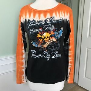 Long sleeved Panama City Beach Motorcycle top